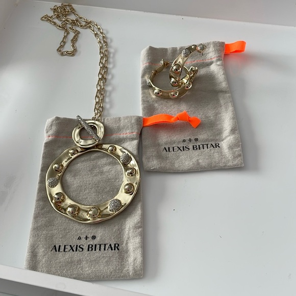 Alexis Bittar necklace and earrings